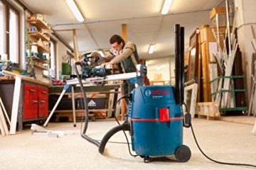 Bosch Professional GAS 20 L SFC Nass-/Trockensauger (20 L Behältervolumen, Staubklasse L) schwarz/blau/rot, 060197B000 - 